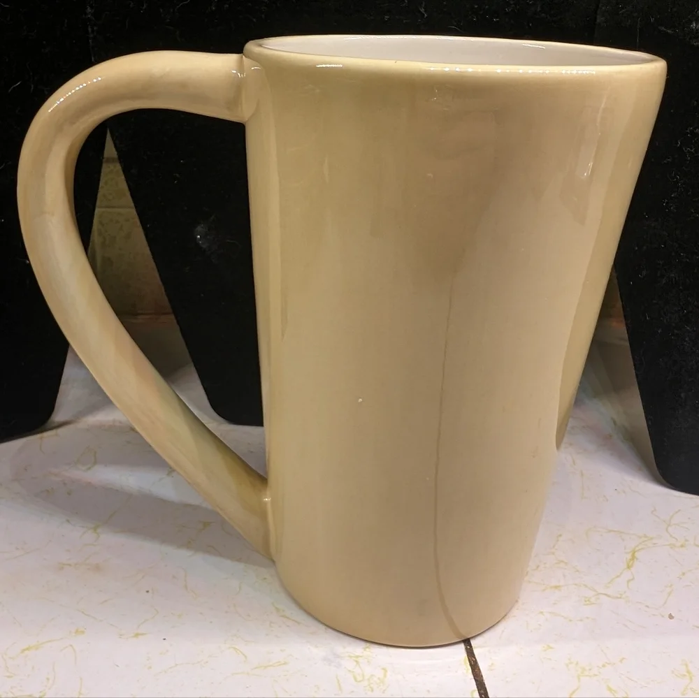 Sandra Magsamen Wonderful Grandmother 14oz tall‎ coffee mug cream&floral relief
